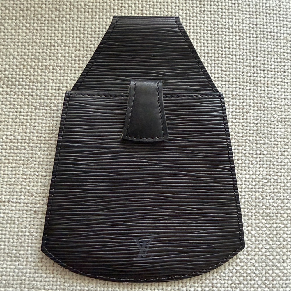 Louis Vuitton Black Epi Leather belt pouch